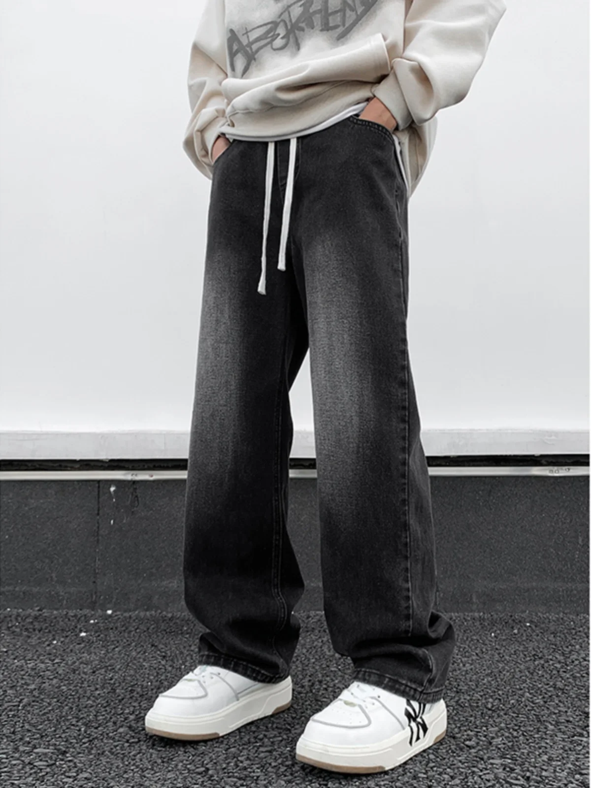 Bla American Sle Wide Leg Straight Cut Men's Jeans Spring Autumn Wear Resistant Cotton Polyester Blend Jeans
Bla American Sle Wide Leg Straight Cut Men's Jeans Spring Autumn Wear Resistant Cotton Polyester Blend Jeans