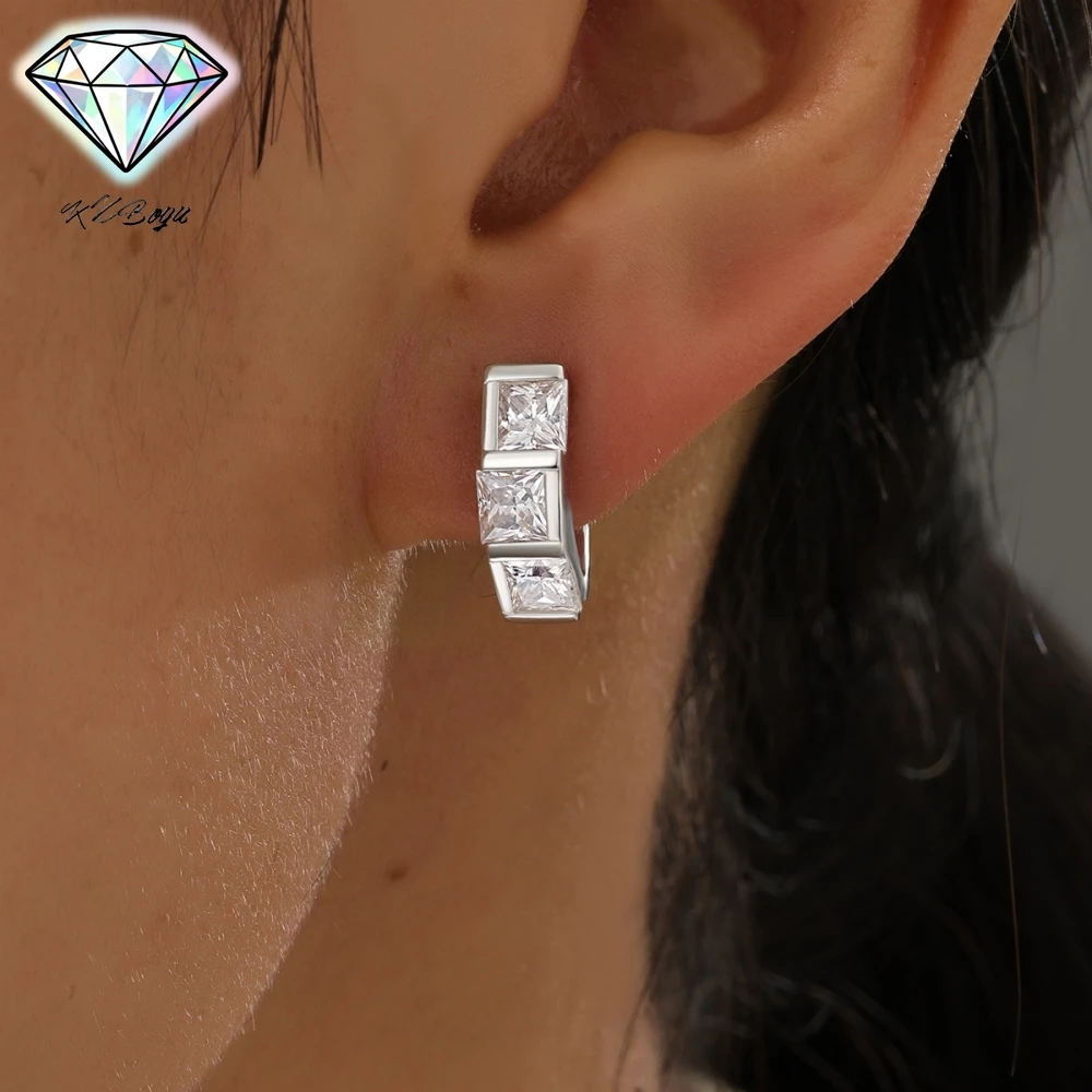 2.4 CTTW Princess Cut Moissanite Hoop Earring Diamond Ear Studs for Women S925 Sterling Silver with Certificate Jewelry Gift
2.4 CTTW Princess Cut Moissanite Hoop Earring Diamond Ear Studs for Women S925 Sterling Silver with Certificate Jewelry Gift