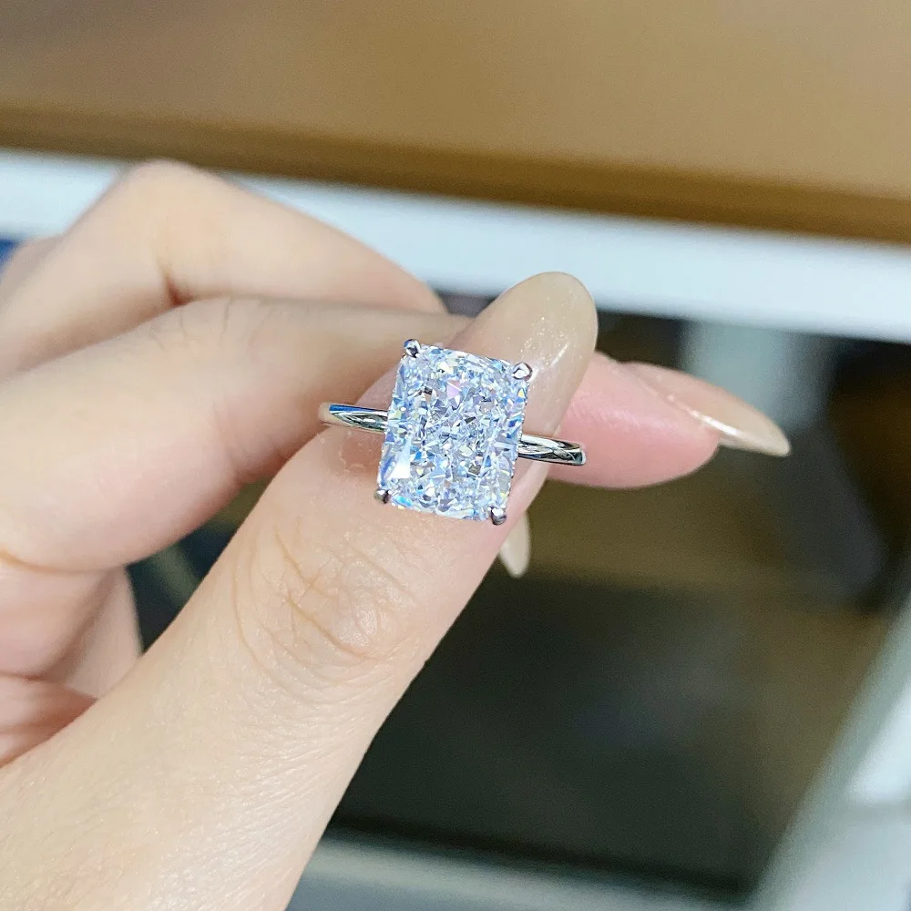 PT950 Platinum Large Ice Sugar Ring - Women's Diamond Engagement Ring - Ice Flower Cut - Radiant Cut Wedding Ring
PT950 Platinum Large Ice Sugar Ring - Women's Diamond Engagement Ring - Ice Flower Cut - Radiant Cut Wedding Ring
