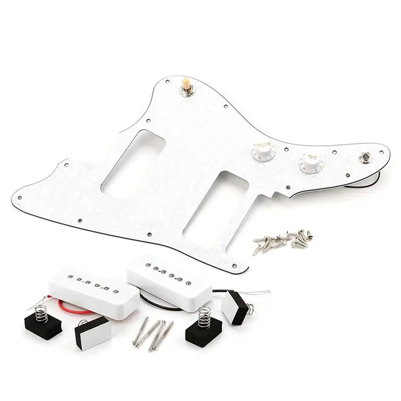 B93B-For Japan Jazzmaster Guitar Pickguard With P90 Electric Guitar Pickup Neck PAF Humbucker Replacement Parts
B93B-For Japan Jazzmaster Guitar Pickguard With P90 Electric Guitar Pickup Neck PAF Humbucker Replacement Parts