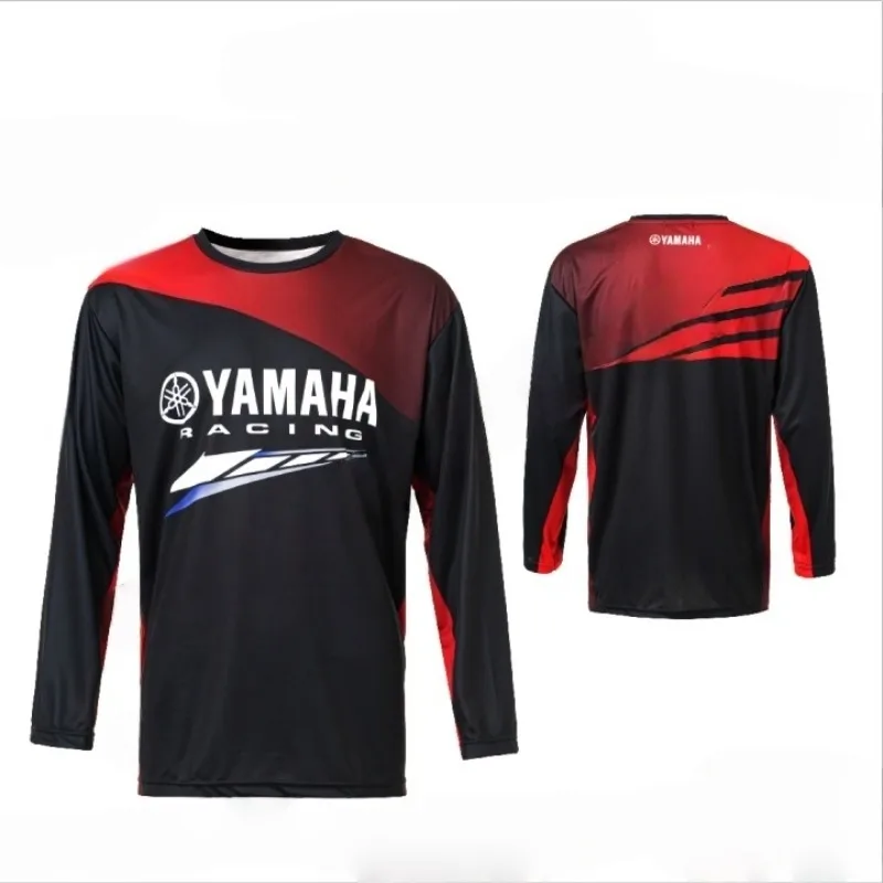 Yamaha Black and Red Printed Long Sleeved T-shirt for Men Women in Spring and Summer Fashionable Motorcycle Riding Sportswear
Yamaha Black and Red Printed Long Sleeved T-shirt for Men Women in Spring and Summer Fashionable Motorcycle Riding Sportswear