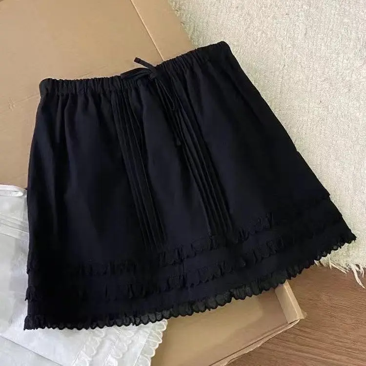White Skirts Women Clothing High Waist Bandage Jupe Chic Korean Summer Saia Patchwork Lace Mini Skirt 2025 Faldas Mujer De Moda
White Skirts Women Clothing High Waist Bandage Jupe Chic Korean Summer Saia Patchwork Lace Mini Skirt 2025 Faldas Mujer De Moda