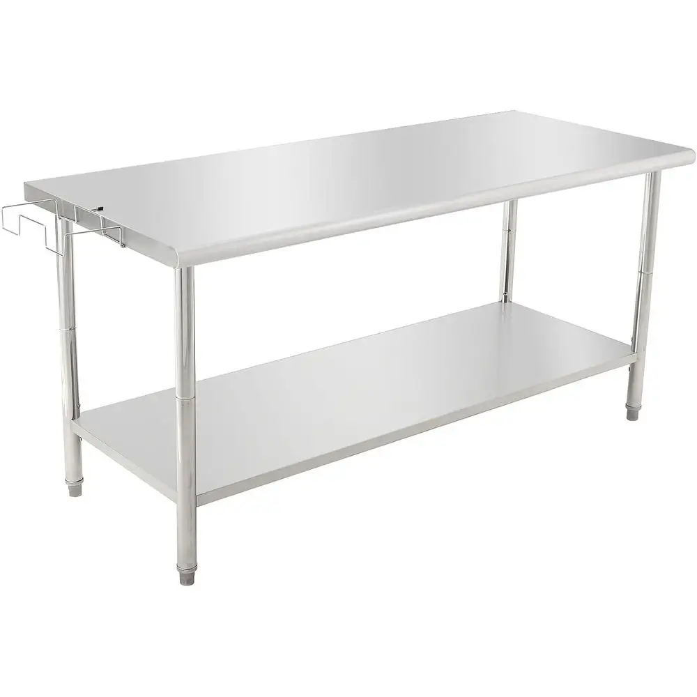 Heavy-Duty Stainless Steel Work Table with Adjustable Undershelf - Ideal for Commercial Kitchens, Restaurants, and Home Use
Heavy-Duty Stainless Steel Work Table with Adjustable Undershelf - Ideal for Commercial Kitchens, Restaurants, and Home Use