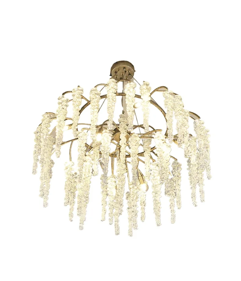 Luxury crystal chandelier All copper tassel restaurant light Lighting bedroom American crystal chandelier Creative personalized
Luxury crystal chandelier All copper tassel restaurant light Lighting bedroom American crystal chandelier Creative personalized