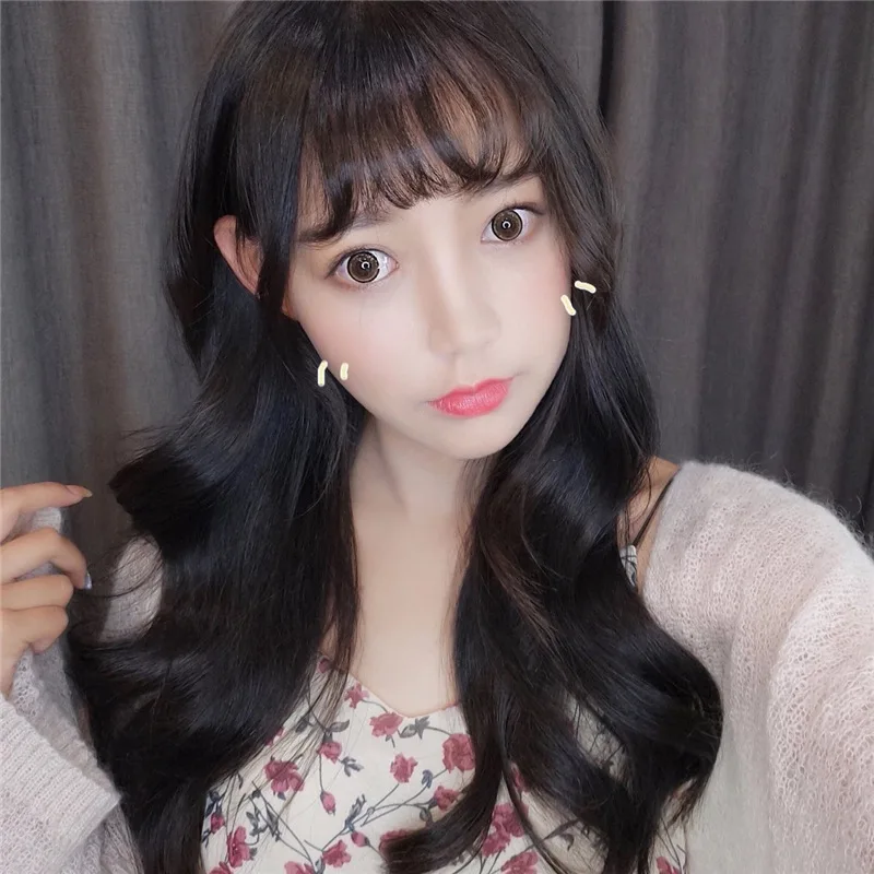Женский парик, японский и корейский стиль, длинные волосы, большие волны, черные длинные вьющиеся волосы, синтетический парик для повседневного ношения.
Женский парик, японский и корейский стиль, длинные волосы, большие волны, черные длинные вьющиеся волосы, синтетический парик для повседневного ношения.