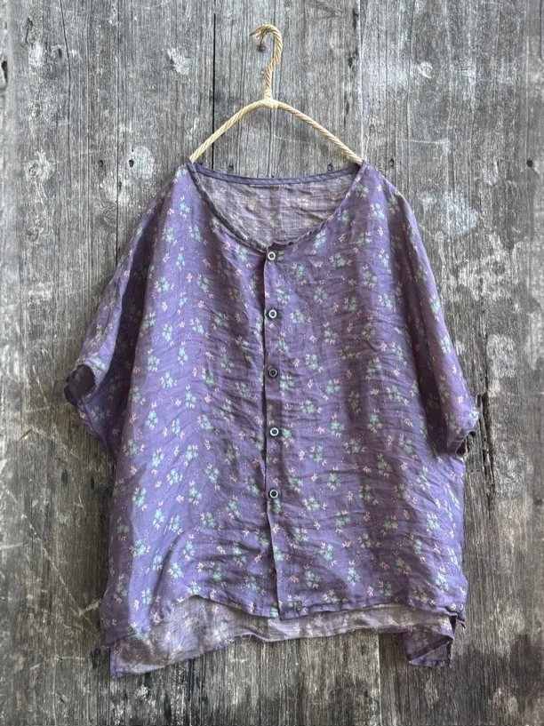 Ретро-футболка из хлопка и льна с коротким рукавом, легкая, с цифровой печатью, свободного кроя, с круглым вырезом, мужская повседневная модель
Ретро-футболка из хлопка и льна с коротким рукавом, легкая, с цифровой печатью, свободного кроя, с круглым вырезом, мужская повседневная модель