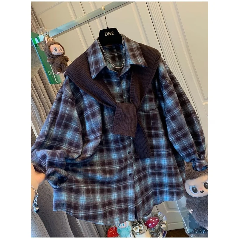 Extra Large 300 Pou Retro Plaid Knitted awl Long Sve irt Men's Casual Sle Autumn New Faionable Two-Piece Set
Extra Large 300 Pou Retro Plaid Knitted awl Long Sve irt Men's Casual Sle Autumn New Faionable Two-Piece Set