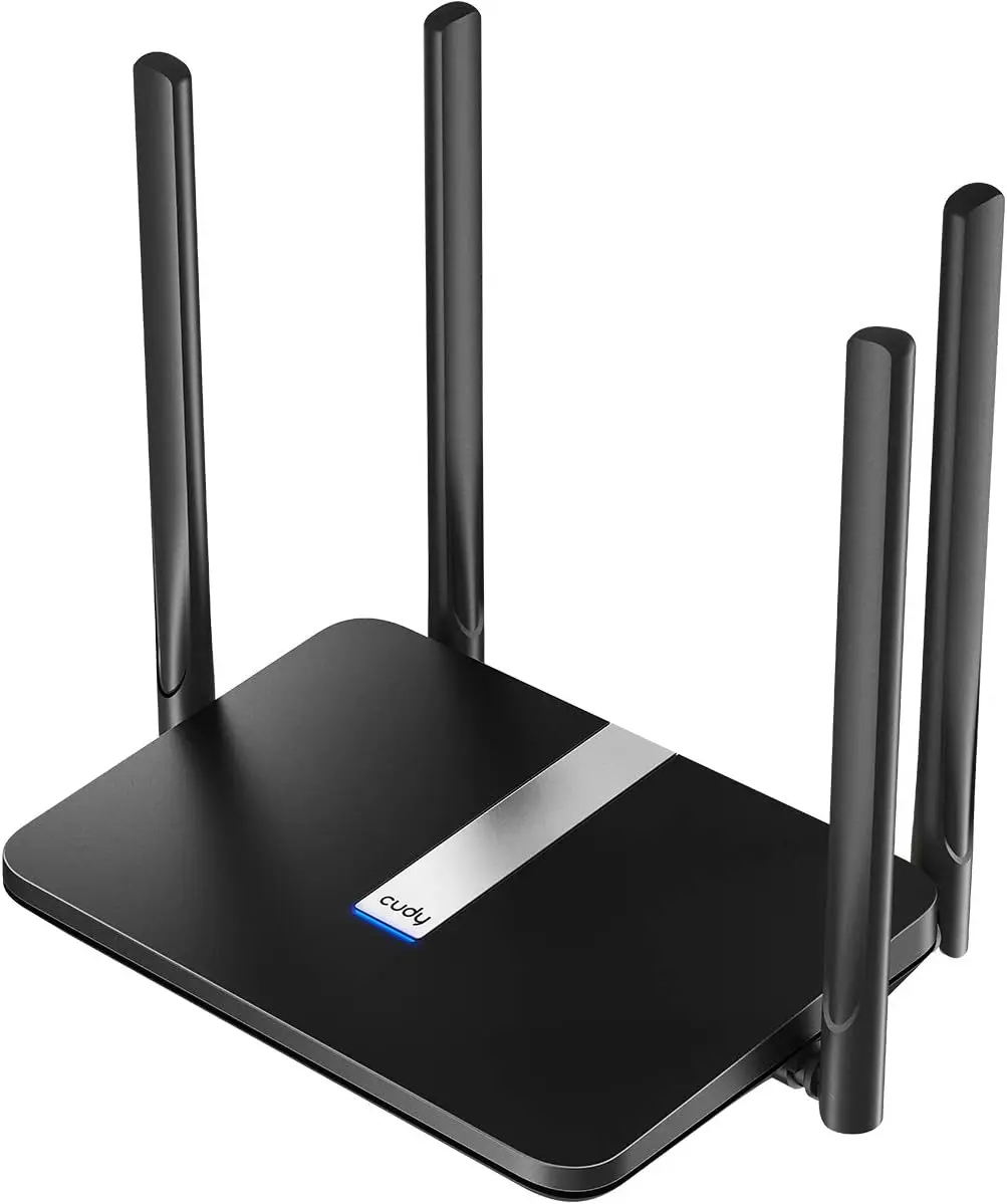 Unlocked 4G LTE Modem Router with SIM Slot, 1200Mbps Dual Band WiFi, High Gain Antennas, VPN & Cloudflare Support