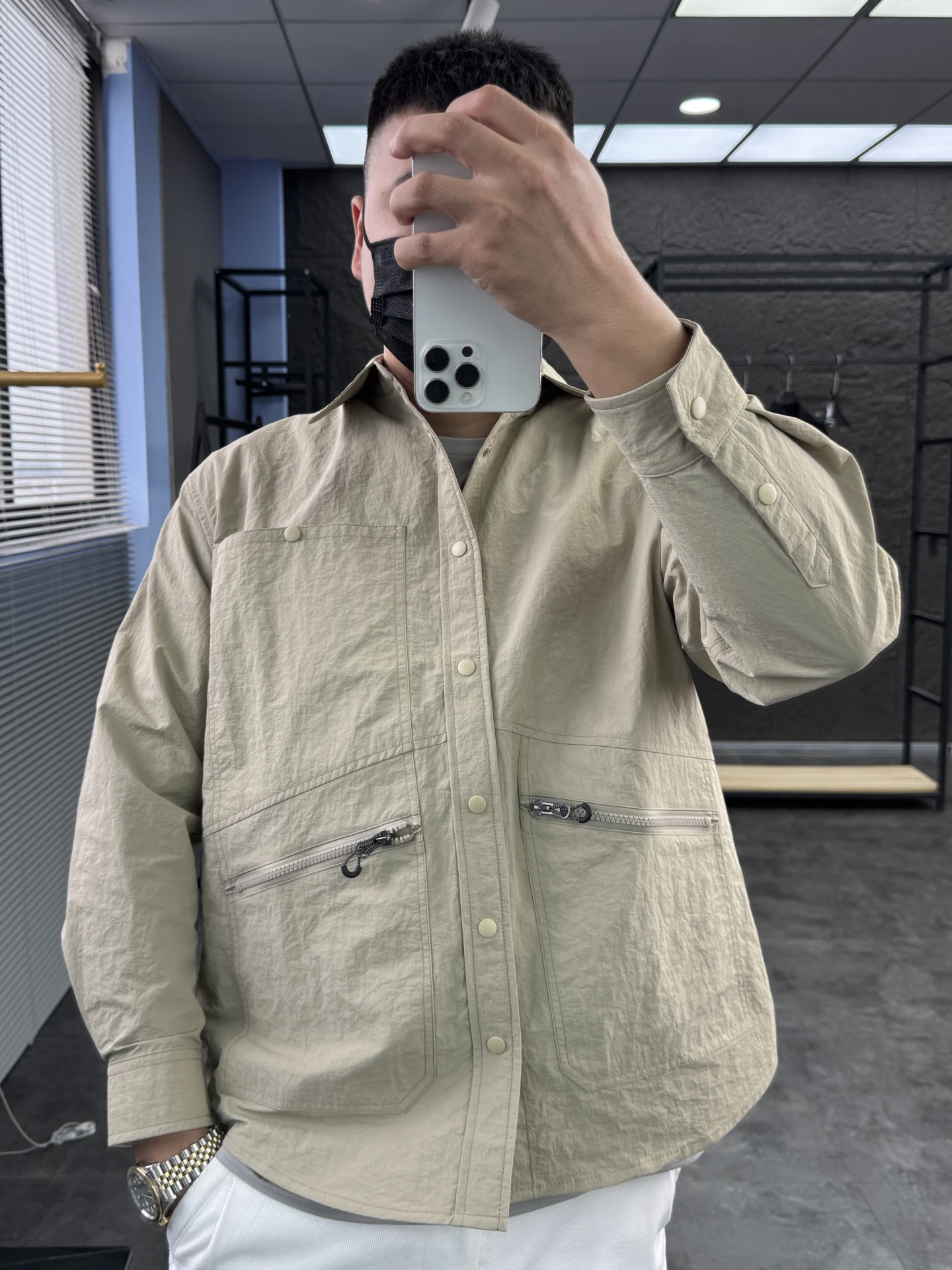 Svip Men's Thiened Outdoor Workwear Jaet Casual Collar Waterproof Autumn Sle Youth Polyester Long Sve Coat
Svip Men's Thiened Outdoor Workwear Jaet Casual Collar Waterproof Autumn Sle Youth Polyester Long Sve Coat