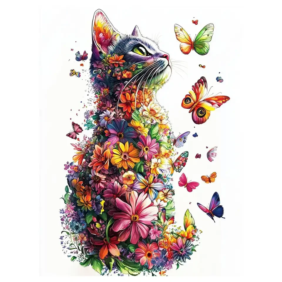 1pc 40X50CM/15.74*19.7inch Flower cat cross stitch Kit DIY kit 11CT/14CT Eco-cotton Thread for gift Wall decoration
1pc 40X50CM/15.74*19.7inch Flower cat cross stitch Kit DIY kit 11CT/14CT Eco-cotton Thread for gift Wall decoration