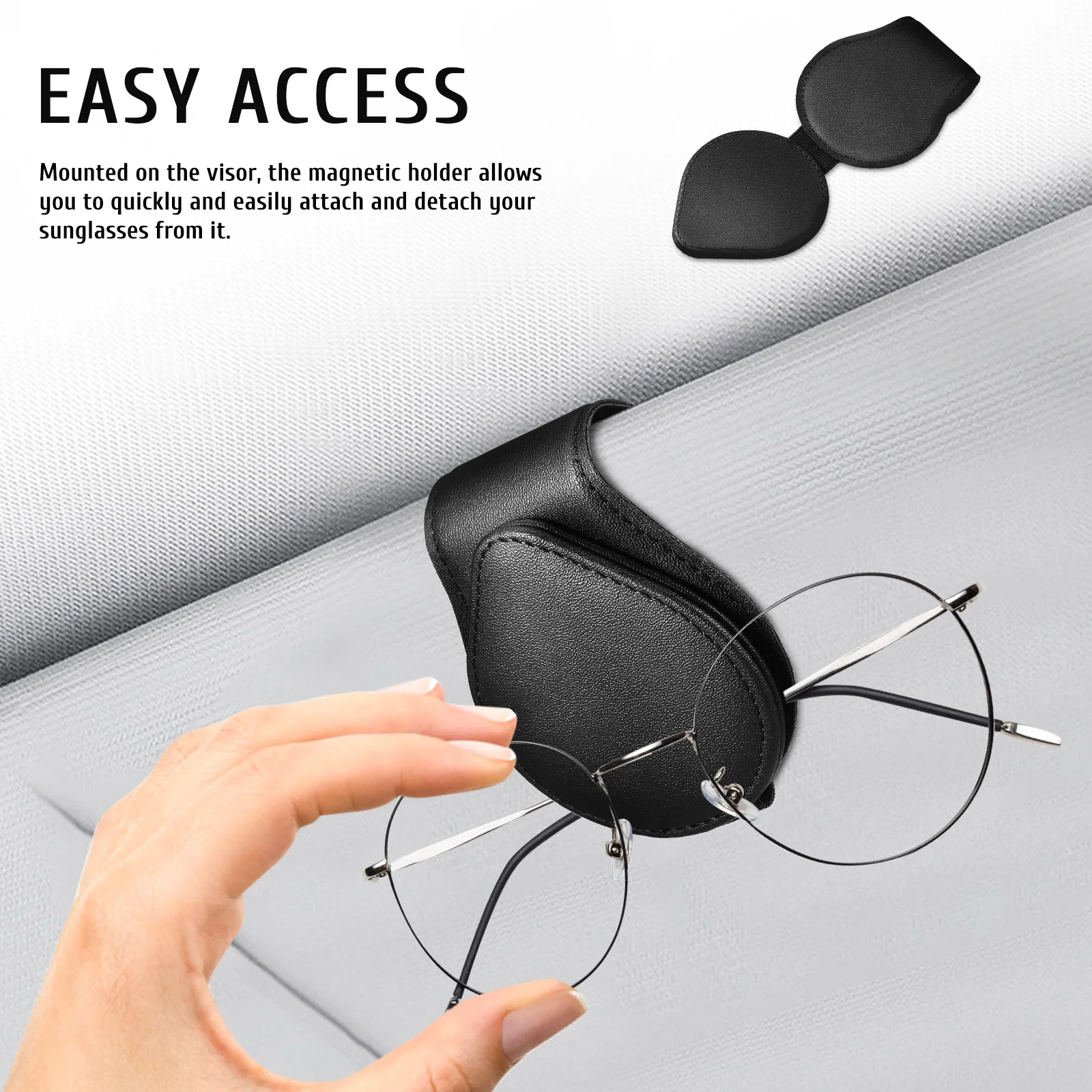 Sunglasses Holder for Visor Clip Magnetic Glasses Car PU ganizer Multifunction Eyeglasses Hanger Premium Material Wide
Sunglasses Holder for Visor Clip Magnetic Glasses Car PU ganizer Multifunction Eyeglasses Hanger Premium Material Wide