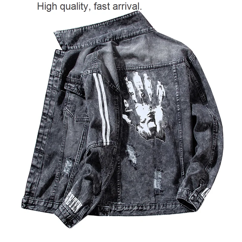Denim Jacket Autumn Men's Korean-Style Slim Fit Spring and Autumn Baseball Uniform Trendy Men's Clothing Couple Boys Coat
Denim Jacket Autumn Men's Korean-Style Slim Fit Spring and Autumn Baseball Uniform Trendy Men's Clothing Couple Boys Coat