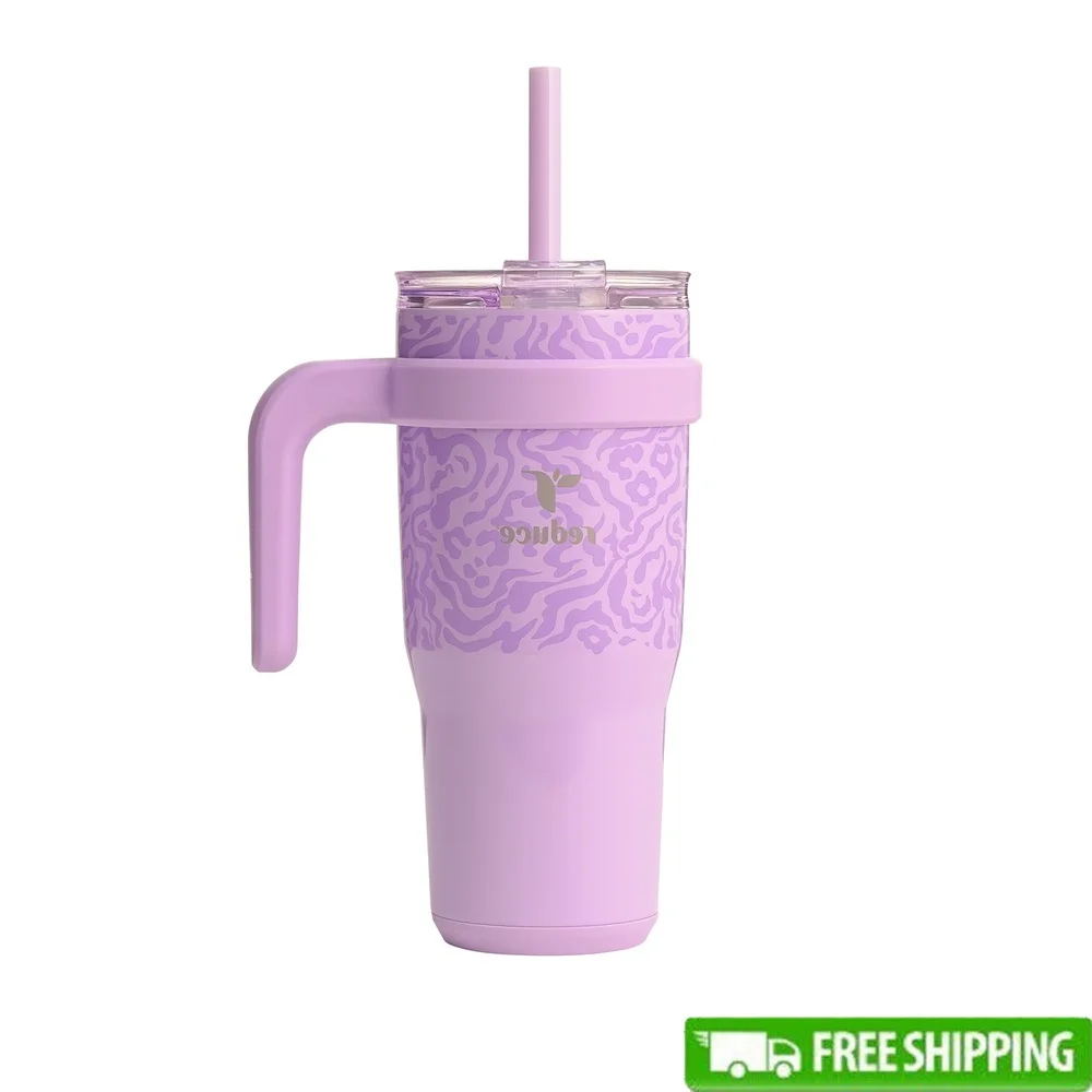 24oz Insulated Stainless Steel Tumbler with Straw Lid Handle Vacuum Sealed Travel Mug Cold Beverages Outdoor Use
24oz Insulated Stainless Steel Tumbler with Straw Lid Handle Vacuum Sealed Travel Mug Cold Beverages Outdoor Use