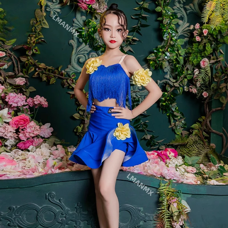 Children's tassel performance practice costume set, children's training Latin dance girls' practice costume
Children's tassel performance practice costume set, children's training Latin dance girls' practice costume