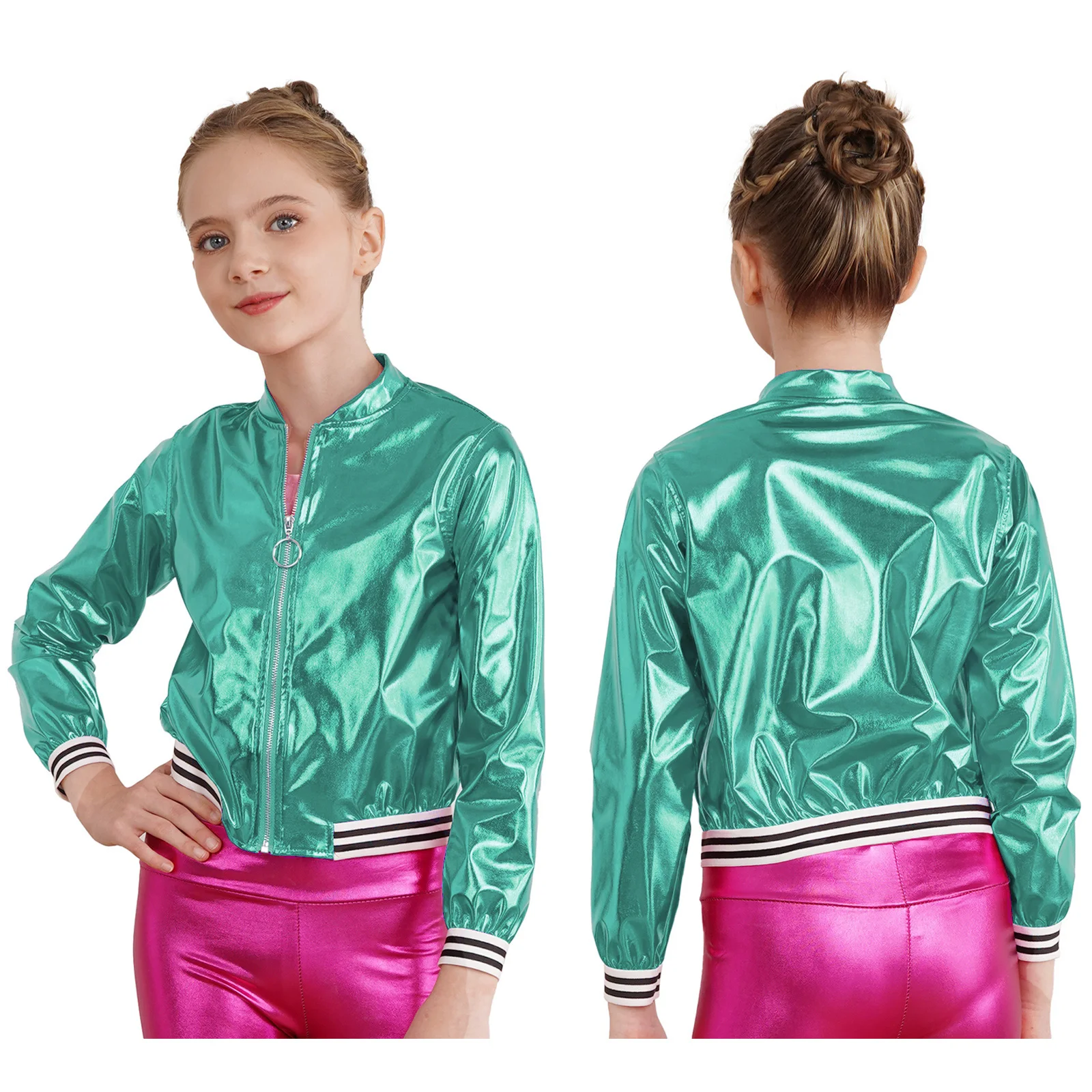 Kids Metallic Dance Bomber Jacket 10 Sfedad9caa76943e0ac1923d380bddf2aE