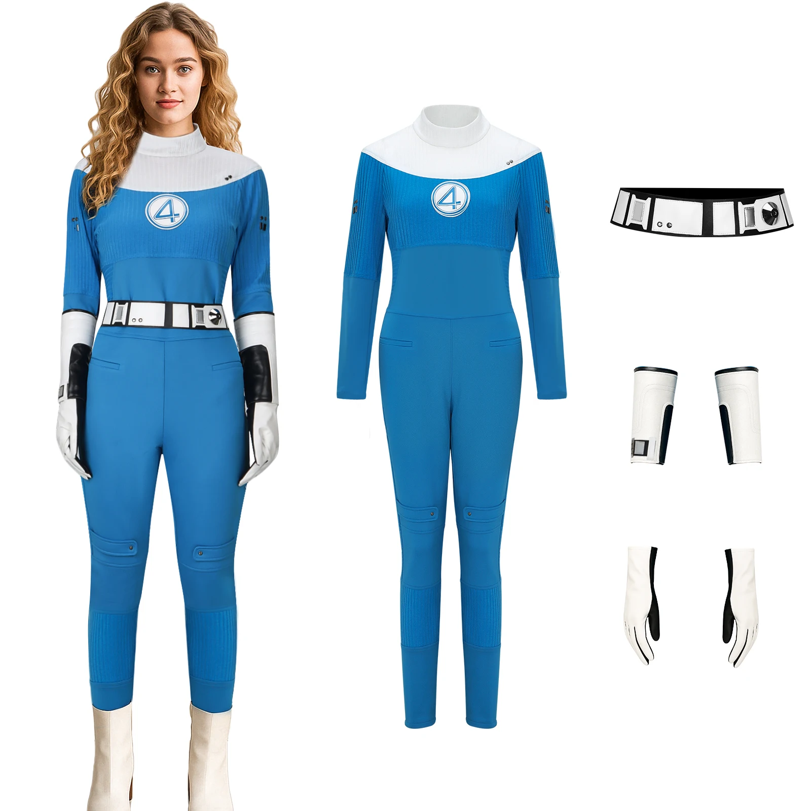 Invisible Woman Sue Storm Cosplay Costume Movie Women Suit Halloween Fantastic Superhero Party Outfits
Invisible Woman Sue Storm Cosplay Costume Movie Women Suit Halloween Fantastic Superhero Party Outfits