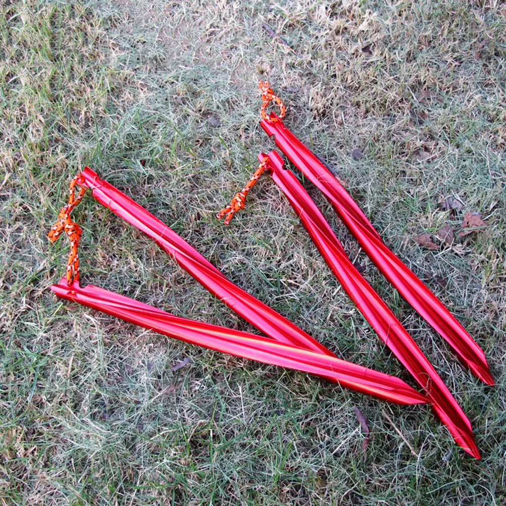 7Pcs Spiral Tent Stakes 7001 Aluminum Alloy Heavy Duty for Camping Beach Sand Snow High Wind Resistance Red 25Cm
7Pcs Spiral Tent Stakes 7001 Aluminum Alloy Heavy Duty for Camping Beach Sand Snow High Wind Resistance Red 25Cm