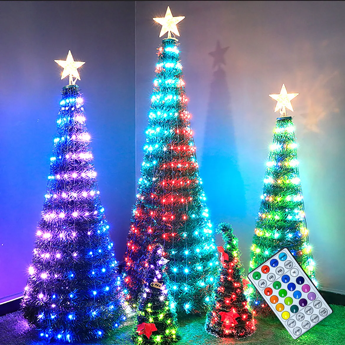 2M Smart RGB Christmas Tree Fairy Light 16 Colors 5V USB 32key Lighting Mode Flashing Garland Lights For Wedding Party
2M Smart RGB Christmas Tree Fairy Light 16 Colors 5V USB 32key Lighting Mode Flashing Garland Lights For Wedding Party