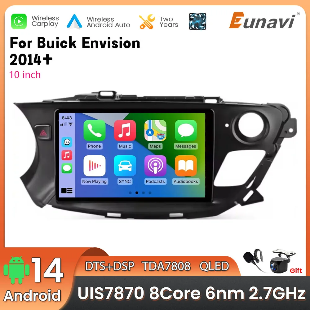 Автомобильный мультимедийный плеер Android 14 2 Din для Buick Envision 2014+, головное устройство, стерео GPS-навигация BT WIFI
Автомобильный мультимедийный плеер Android 14 2 Din для Buick Envision 2014+, головное устройство, стерео GPS-навигация BT WIFI