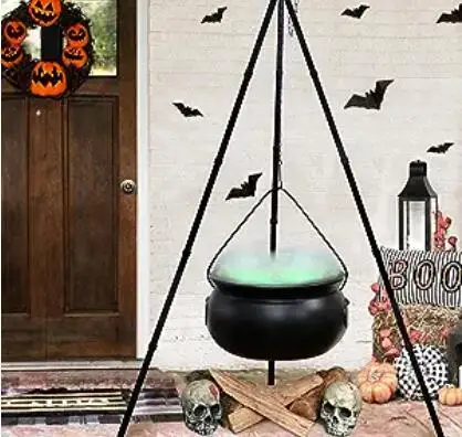 Halloween Outdoor Decorations Witch Cauldron With Light On Tripod Stand Black Bowl Decor Candy Bucket Decoration For Home Porch
Halloween Outdoor Decorations Witch Cauldron With Light On Tripod Stand Black Bowl Decor Candy Bucket Decoration For Home Porch