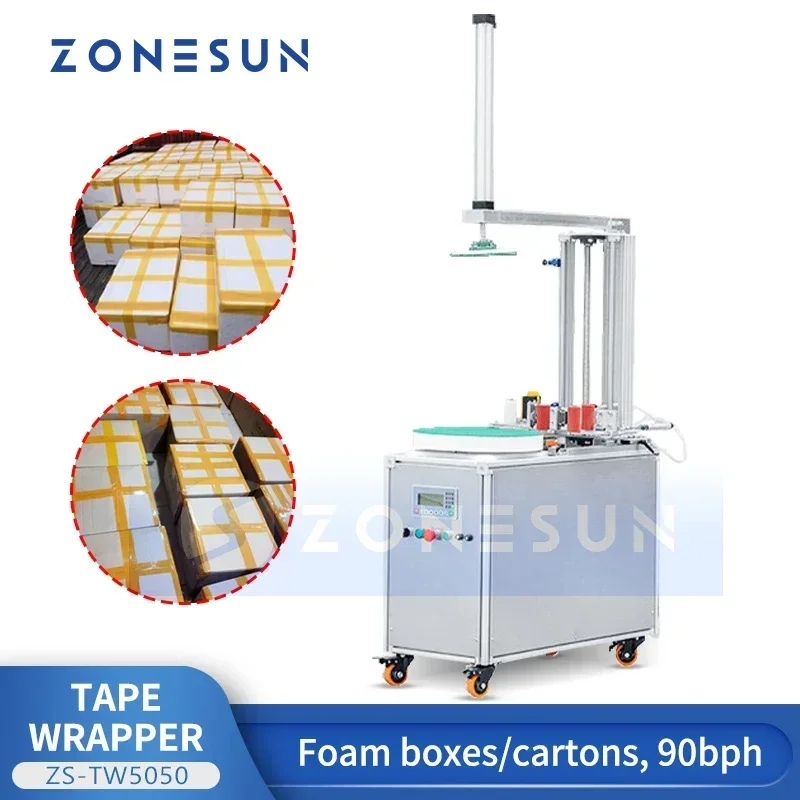 ZONESUN Automatic Tape Wrapping Machine Styrofoam Shipping Box Foam Coolers Cold Chain Food Containers Packing ZS-TW5050
ZONESUN Automatic Tape Wrapping Machine Styrofoam Shipping Box Foam Coolers Cold Chain Food Containers Packing ZS-TW5050