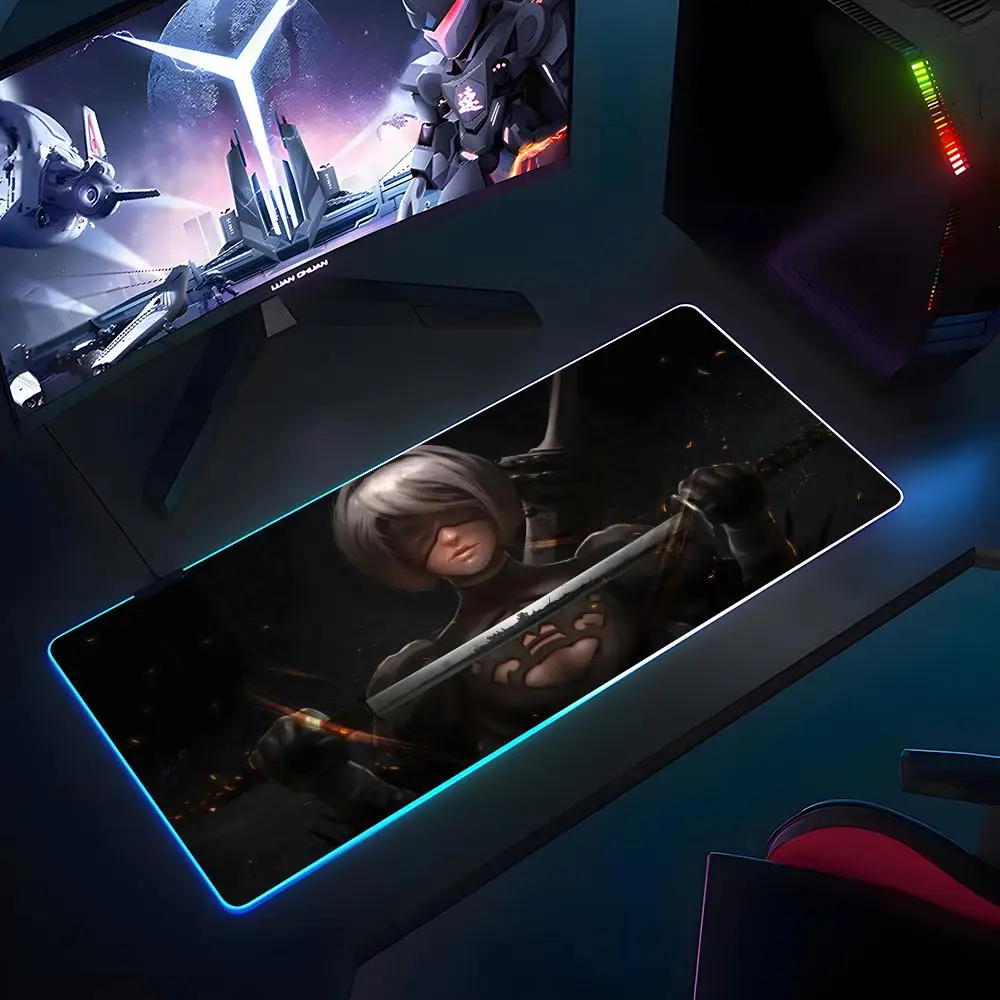 2B Nier Automata Anime Mouse Pad Rubber RGB Antislip Keyboard Pad 40x90cm Mousepad Gaming Accessories XXL Office Computer Mat
2B Nier Automata Anime Mouse Pad Rubber RGB Antislip Keyboard Pad 40x90cm Mousepad Gaming Accessories XXL Office Computer Mat