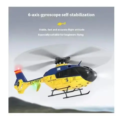 Yuxiang F06 Ec135 Rc Helicopter 6inch 2.4g Wireless Control 6 Axis Model 1:36 Remote Control Aircraft Model Outdoor Airplane Toy
Yuxiang F06 Ec135 Rc Helicopter 6inch 2.4g Wireless Control 6 Axis Model 1:36 Remote Control Aircraft Model Outdoor Airplane Toy