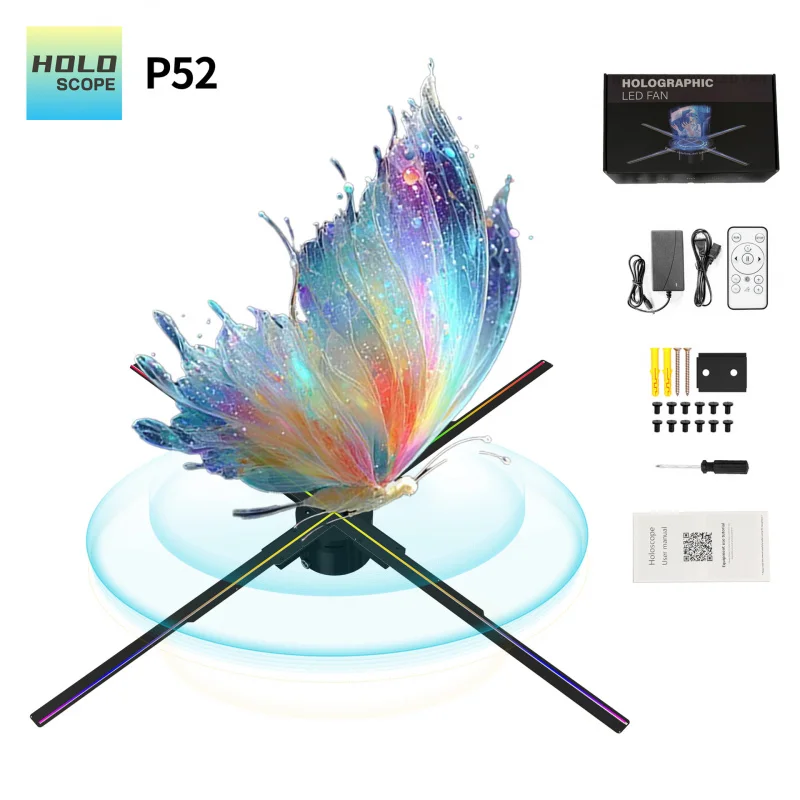 3D Holographic Fan 60CM Air Imaging Screen LED Intelligent High-Definition Photon Virtual Floating Advertising Machine
3D Holographic Fan 60CM Air Imaging Screen LED Intelligent High-Definition Photon Virtual Floating Advertising Machine