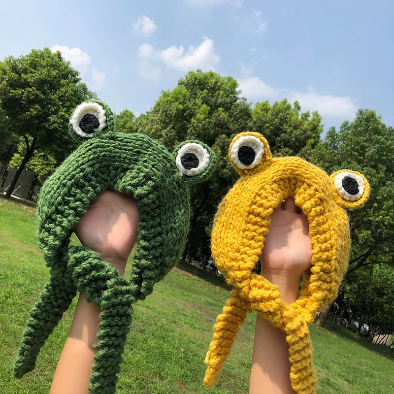 Fashion Autumn Winter Frog Earmuff Hat Beanies Knitted Hat Solid Hip-hop Cute Knitted Hat Cap Ladies Girls Warm Winter Bonnet
Fashion Autumn Winter Frog Earmuff Hat Beanies Knitted Hat Solid Hip-hop Cute Knitted Hat Cap Ladies Girls Warm Winter Bonnet