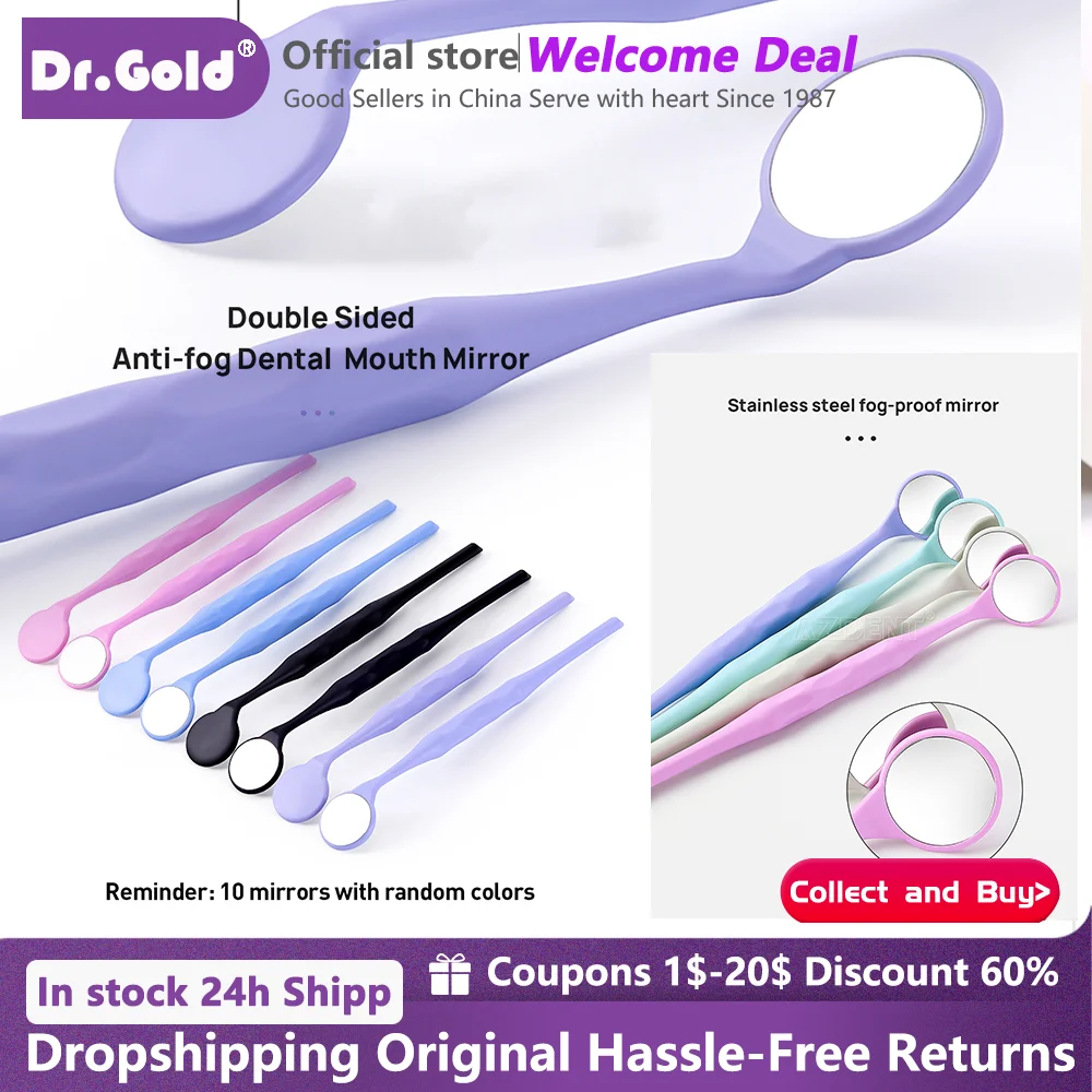 10PCS Dentistry Single Sided Oral Mirrors High Temperature Disinfectable Premium Front Surface Dental Orthodontic Exam Reflector
10PCS Dentistry Single Sided Oral Mirrors High Temperature Disinfectable Premium Front Surface Dental Orthodontic Exam Reflector