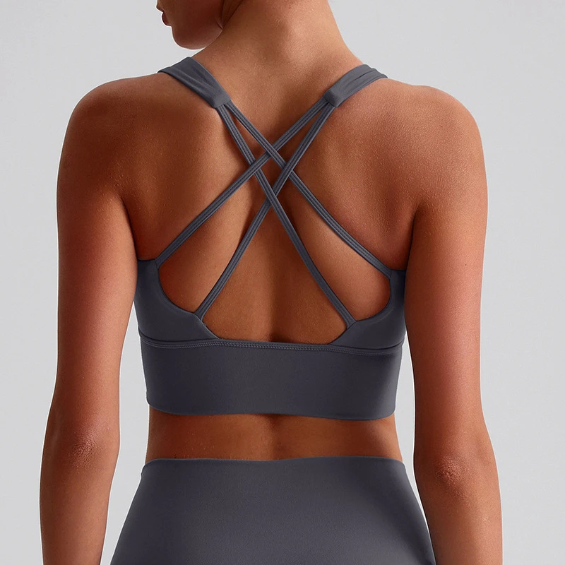 Cross Straps Sports Bra Gym Workout Crop Top Yoga Vest Women High Impact Fitness Bralette Running Tight Underwear With Chest Pad
Cross Straps Sports Bra Gym Workout Crop Top Yoga Vest Women High Impact Fitness Bralette Running Tight Underwear With Chest Pad