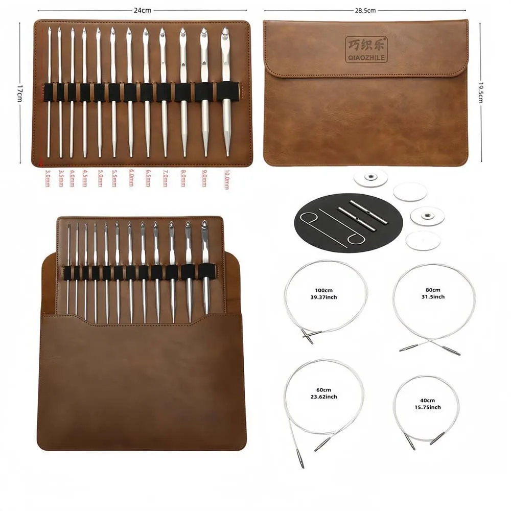 12Pcs Tunisian Crochet Hook Set Tunisian Afghan Weaving Knitting Hook Needle 12 Size 3.0mm-10mm Aluminum Crochet Tricot DIY Kit
12Pcs Tunisian Crochet Hook Set Tunisian Afghan Weaving Knitting Hook Needle 12 Size 3.0mm-10mm Aluminum Crochet Tricot DIY Kit