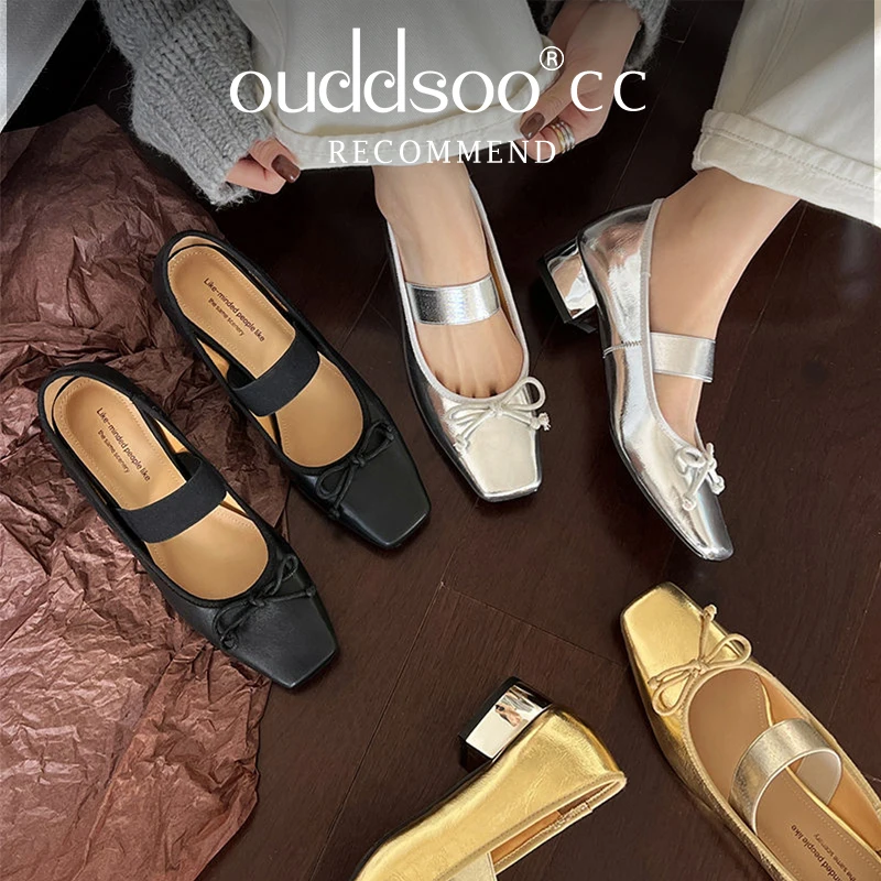 Ods Women's Leather High Heeled Shoes Elegant Fashion Female Commuting British Style Bowtie Party Wedding Shoes Woman Gold
Ods Women's Leather High Heeled Shoes Elegant Fashion Female Commuting British Style Bowtie Party Wedding Shoes Woman Gold