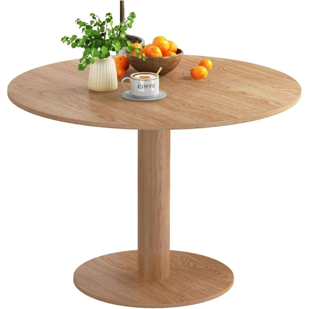Compact Round Dining Table, 31.5 Diameter, Ideal for Small Spaces and Breakfast Nooks - Natural Finish
Compact Round Dining Table, 31.5 Diameter, Ideal for Small Spaces and Breakfast Nooks - Natural Finish