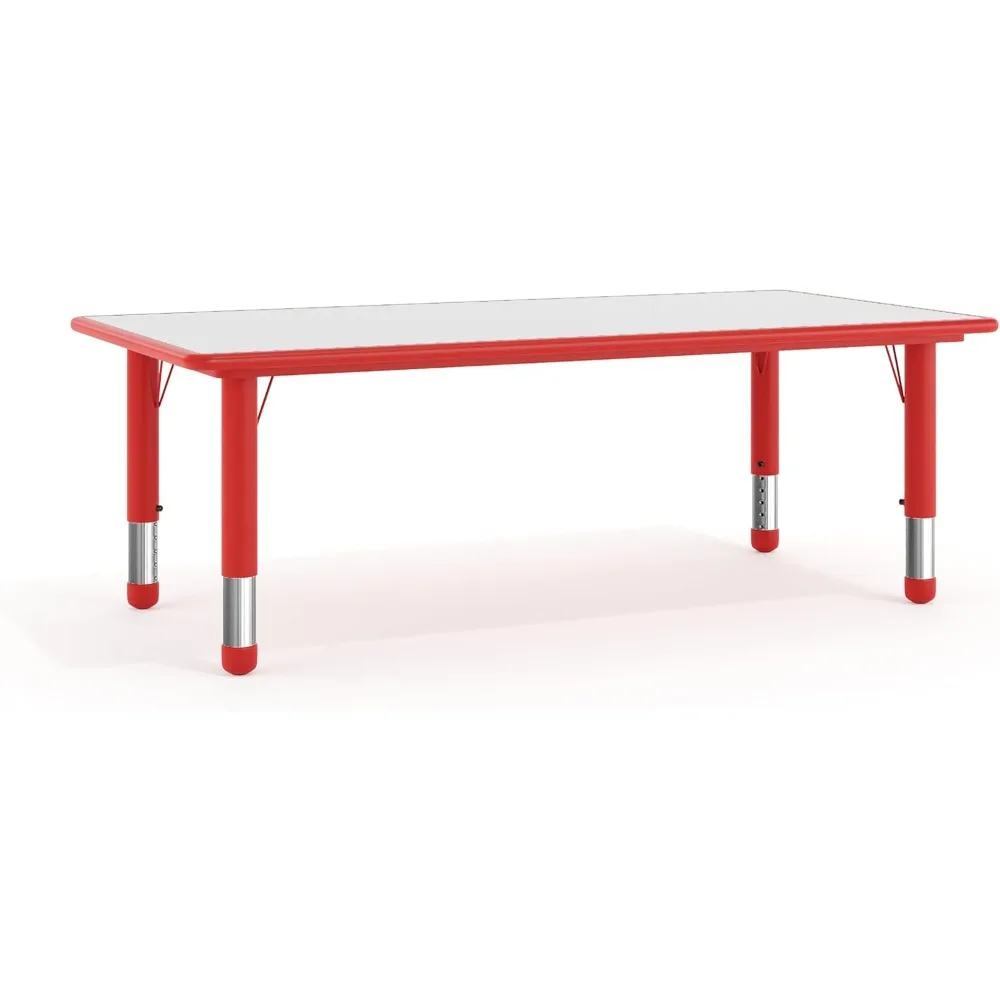 Flash Furniture Wren Collection 23.625 Wide x 47.25 Long Red Plastic Adjustable Height Desk with Grey Surface
Flash Furniture Wren Collection 23.625 Wide x 47.25 Long Red Plastic Adjustable Height Desk with Grey Surface