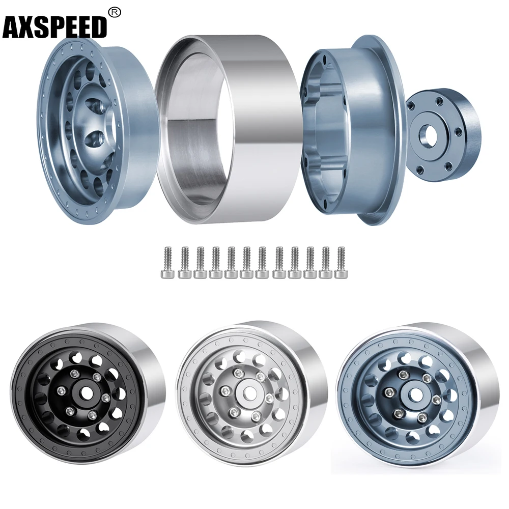 AXSPEED 4Pcs Metal Wheel Hub Rim For 1/18 RC Crawler Car TRX4-M Tires Accessories
AXSPEED 4Pcs Metal Wheel Hub Rim For 1/18 RC Crawler Car TRX4-M Tires Accessories