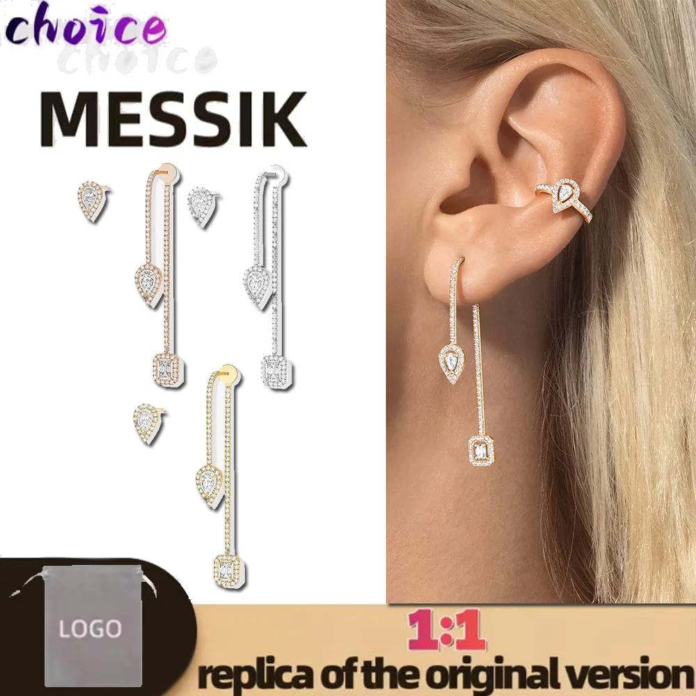 Sterling silver s925 luxury water drop diamond stud earrings messik style My Twin series fashion charm women's stud earrings
Sterling silver s925 luxury water drop diamond stud earrings messik style My Twin series fashion charm women's stud earrings