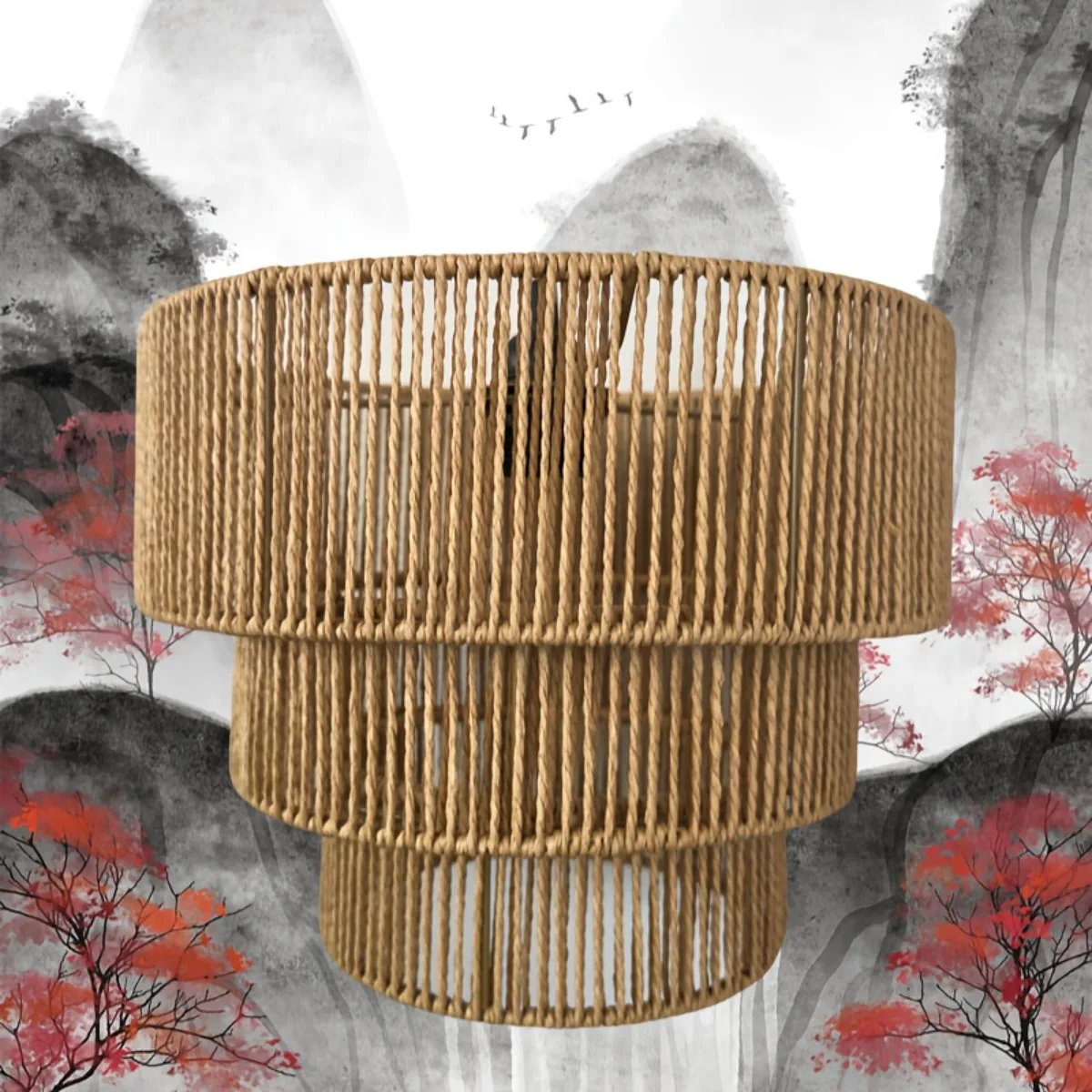 30cm E27/E26 Pendant Lamp Fixture Art Deco Style Handmade Chandeliers Detachable Paper Rope Lampshade for Ceiling Hanging Lights
30cm E27/E26 Pendant Lamp Fixture Art Deco Style Handmade Chandeliers Detachable Paper Rope Lampshade for Ceiling Hanging Lights