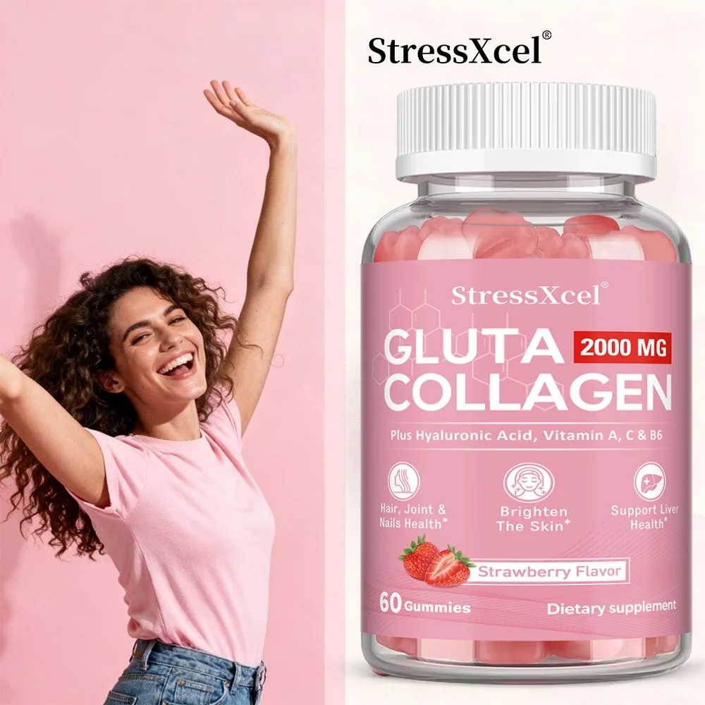 L-Glutathione Gummies with Hydrolyzed Collagen, Hyaluronic Acid, Anti-Aging, Hair, Joint & Nails Health, Support Liver Health
L-Glutathione Gummies with Hydrolyzed Collagen, Hyaluronic Acid, Anti-Aging, Hair, Joint & Nails Health, Support Liver Health