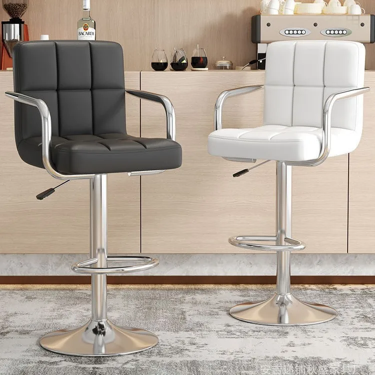 Kitchen Restaurant Stable Base Soft Restaurant High Luxury bar Chairs with Armrests Adjustable Height PU Leather bar Stools
Kitchen Restaurant Stable Base Soft Restaurant High Luxury bar Chairs with Armrests Adjustable Height PU Leather bar Stools