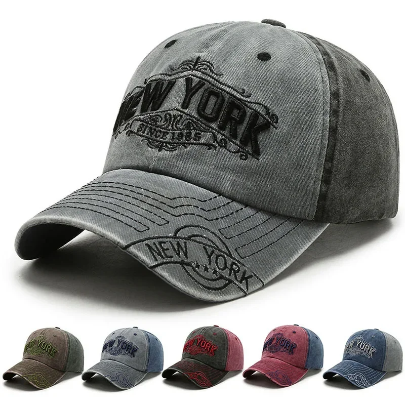 Retro Letters Embroidery Baseball Caps for Men Women Washed Stitched Snapback Hats Unisex Outdoor Sport Street Dad Sun Hats
Retro Letters Embroidery Baseball Caps for Men Women Washed Stitched Snapback Hats Unisex Outdoor Sport Street Dad Sun Hats