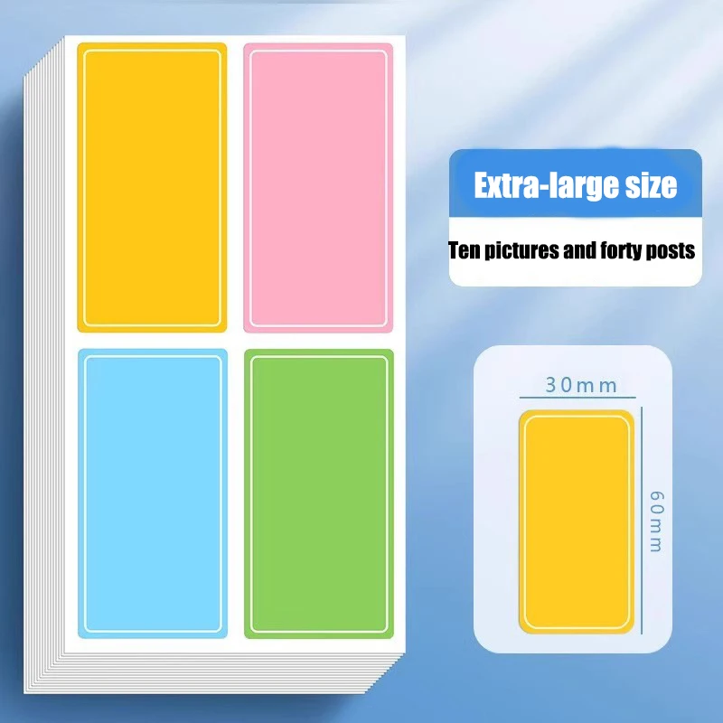 Colored Self-adhesive Paper Waterproof Label Stickers Self-adhesive Handwritten Name Stickers Name Stickers Date and Food Labels
Colored Self-adhesive Paper Waterproof Label Stickers Self-adhesive Handwritten Name Stickers Name Stickers Date and Food Labels