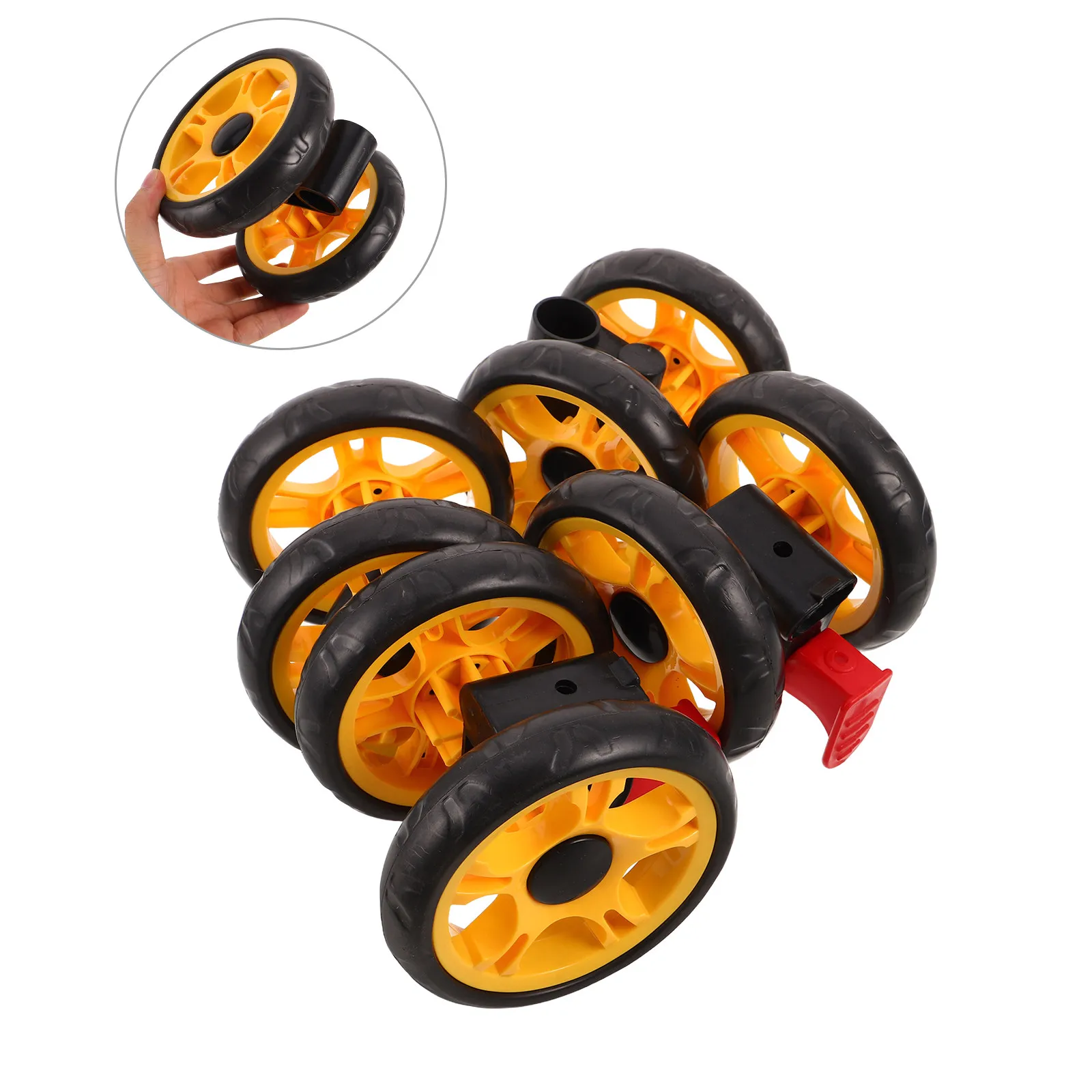 4Pcs Children Stroller Wheels Swivel Roller Set Brake Plastic 12Cm Silent Smooth Shock Absorption Pram Baby Carriage Replacement
4Pcs Children Stroller Wheels Swivel Roller Set Brake Plastic 12Cm Silent Smooth Shock Absorption Pram Baby Carriage Replacement