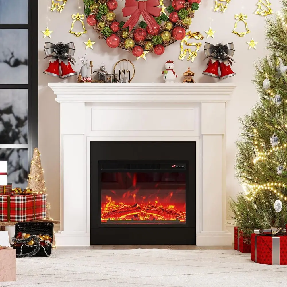 48" Electric ireplace with Mantel, TV Stand&reestanding ireplace, 23 inch Electric ireplace Heater with 4 lame Levels, Remote Co
48" Electric ireplace with Mantel, TV Stand&reestanding ireplace, 23 inch Electric ireplace Heater with 4 lame Levels, Remote Co