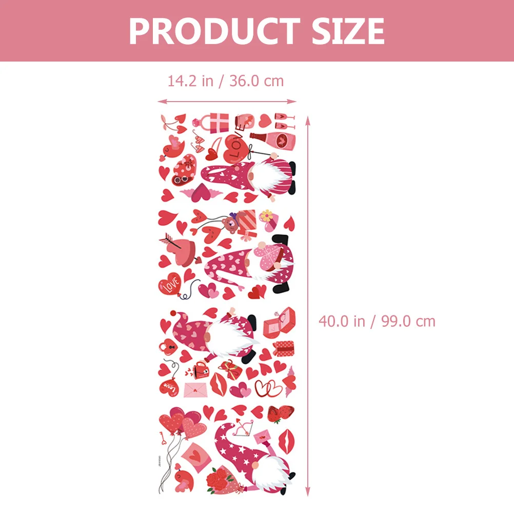 Electrostatic Stickers Valentine Wall Decals Valentine's Day Window Glass Clings Party Festival
Electrostatic Stickers Valentine Wall Decals Valentine's Day Window Glass Clings Party Festival