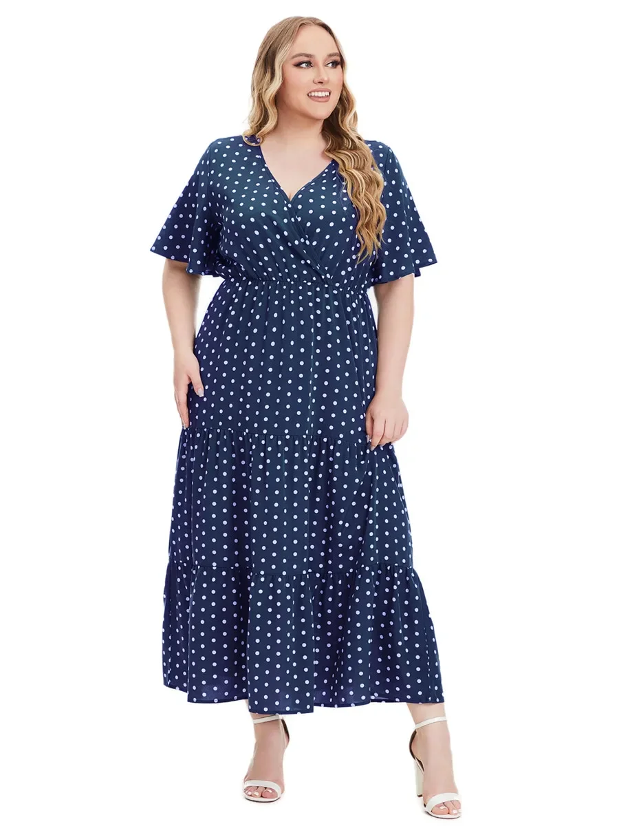 Fashion Summer Dresses 2024 for Women Dress Short Sleeve Female Elegant Clothing Dots Holiday Clothes
Fashion Summer Dresses 2024 for Women Dress Short Sleeve Female Elegant Clothing Dots Holiday Clothes