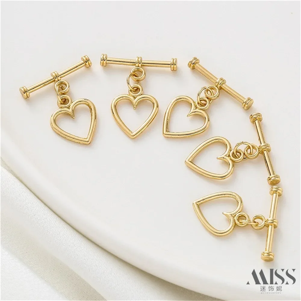 14K Gold-plated Smooth Heart OT Buckle DIY Jewelry Accessories Chain Ending Connection Buckle Tail Buckle Handmade Jewelry
14K Gold-plated Smooth Heart OT Buckle DIY Jewelry Accessories Chain Ending Connection Buckle Tail Buckle Handmade Jewelry
