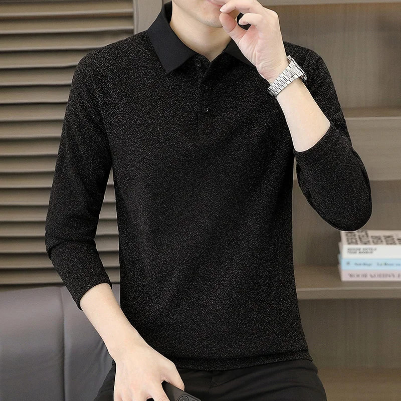 Men's Long Sve Collar T-irt Slim Fit Base Layer Autumn Wear Outer irt Casual Sle Stand Size Polyester Fiber
Men's Long Sve Collar T-irt Slim Fit Base Layer Autumn Wear Outer irt Casual Sle Stand Size Polyester Fiber