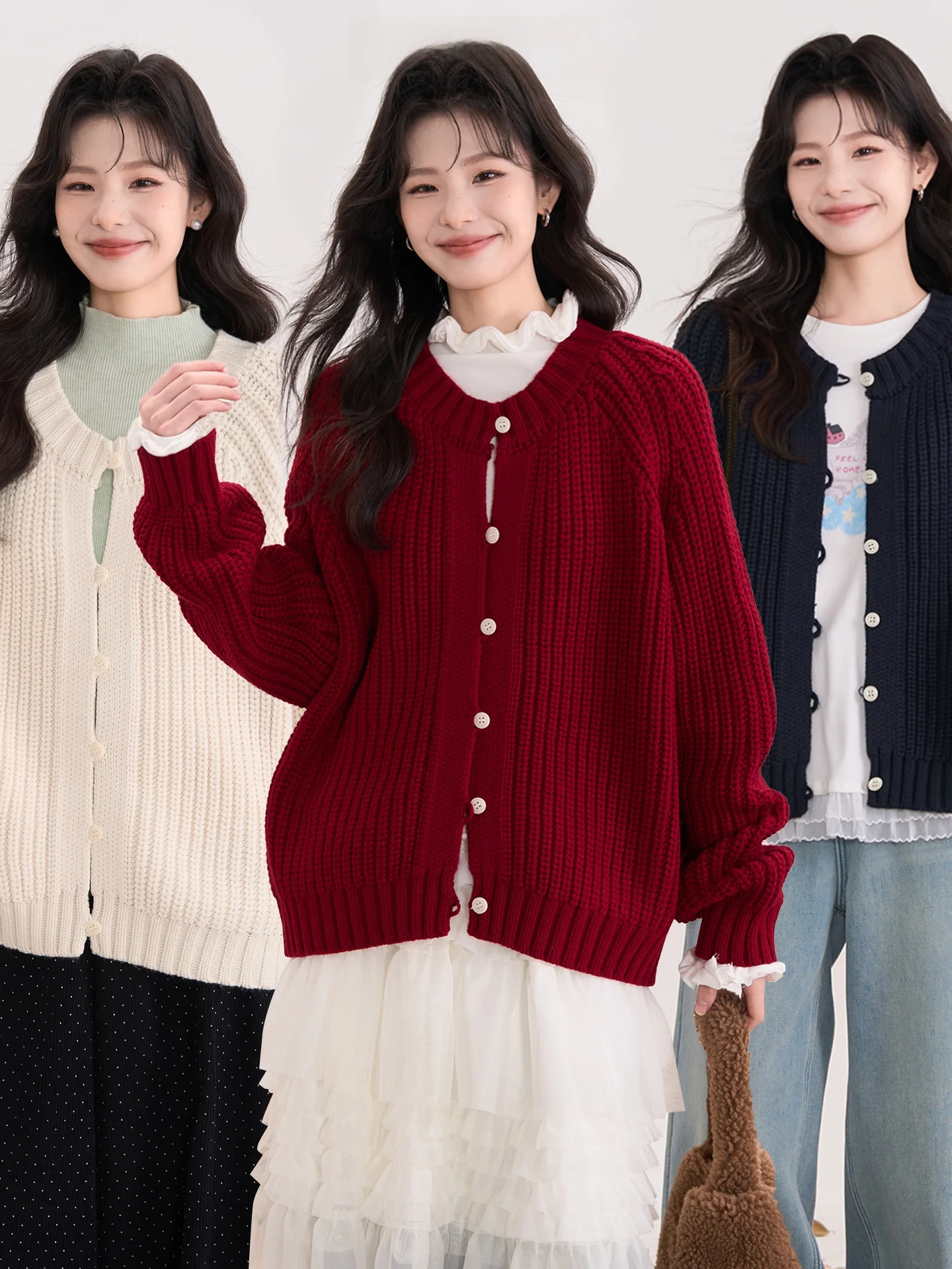 Sweet Island Memories Women's Winter Vintage Artistic Knitted Cardigan Sweater Jaet round Ne Cozy Thi Long Sve Outer...
Sweet Island Memories Women's Winter Vintage Artistic Knitted Cardigan Sweater Jaet round Ne Cozy Thi Long Sve Outer...
