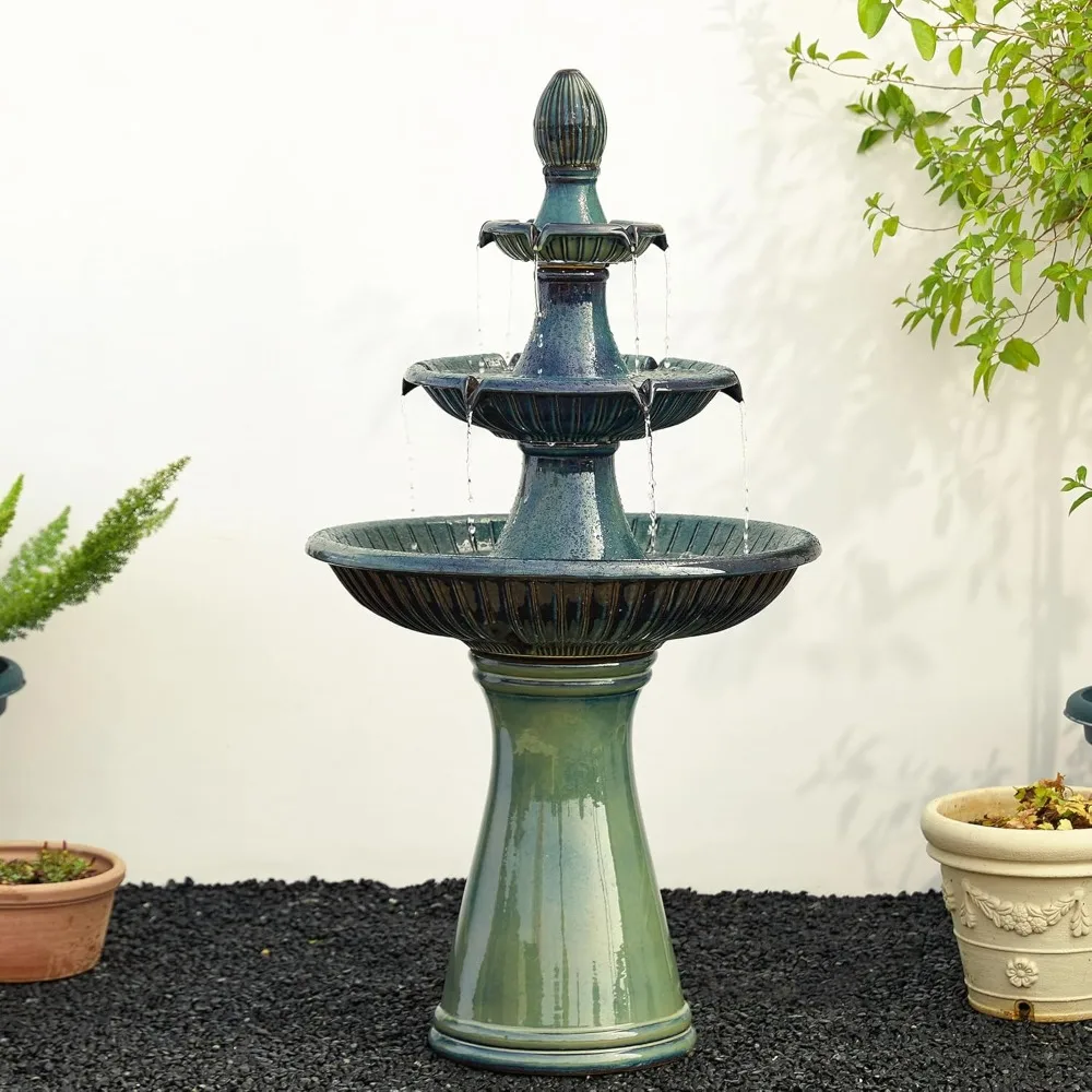 Outdoor floor standing fountain,LED lights and water pump, large 3-story terrace fountain, waterfall outdoor courtyard fountain
Outdoor floor standing fountain,LED lights and water pump, large 3-story terrace fountain, waterfall outdoor courtyard fountain